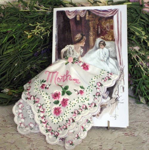 MOMENTS IN THYME - Mother and Child Hanky Card