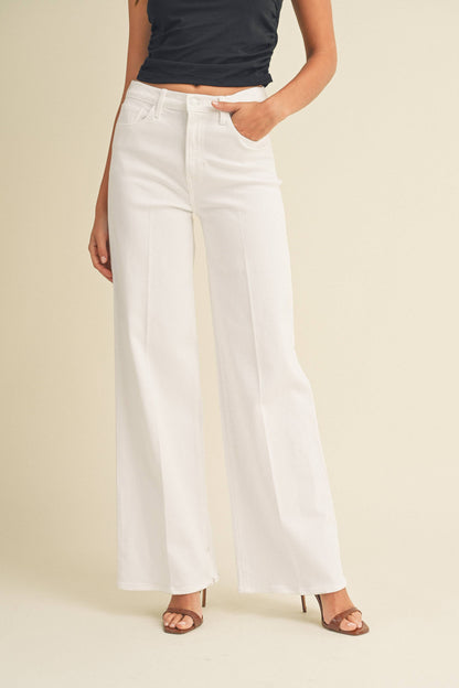 JUST BLACK DENIM - BP450J - WHT - Palazzo Jean