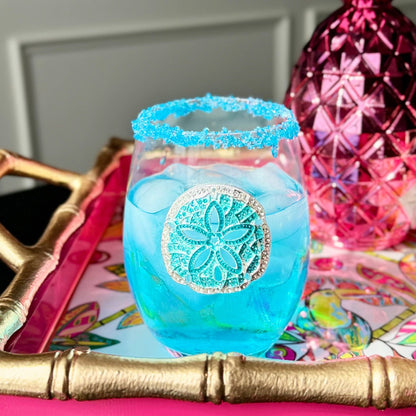 The Queens' Jewels® - Sand Dollar Stemless Wine Glass