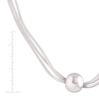 Silpada - Silpada 'Thoreau' Multi-Strand Bead Necklace in Silver