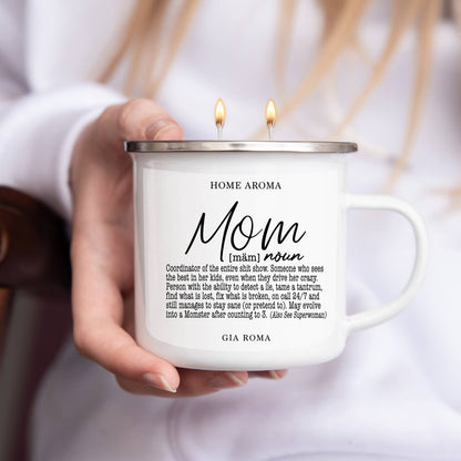Gia Roma - Best Mom Ever Gifts, Mothers Day Candle Gift Sets, Funny Mom: Best Mom-White / Black Pepper +