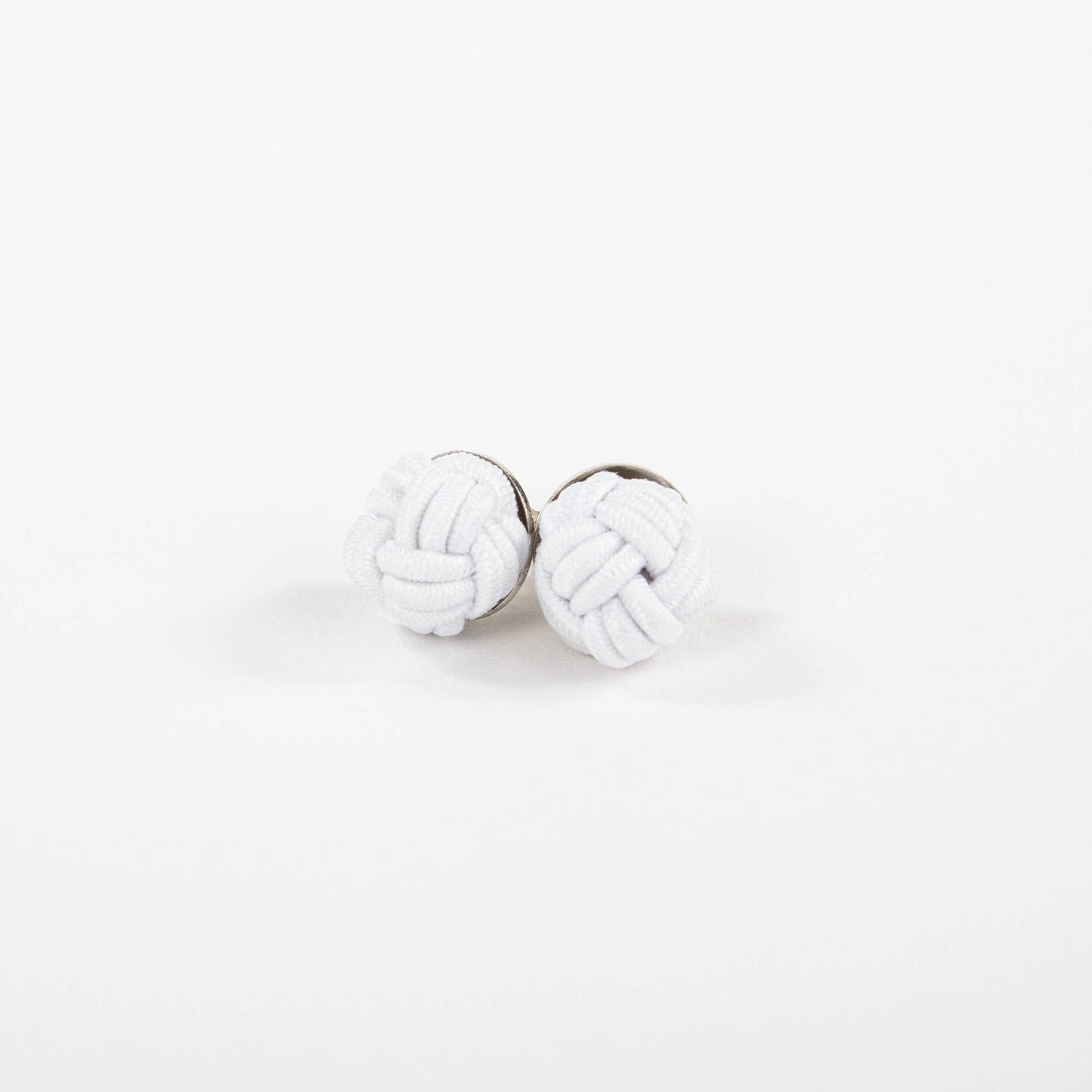Patsy Kane | Nautical - Monkey Fist Earrings - Nylon: Atlantic blue & white twist