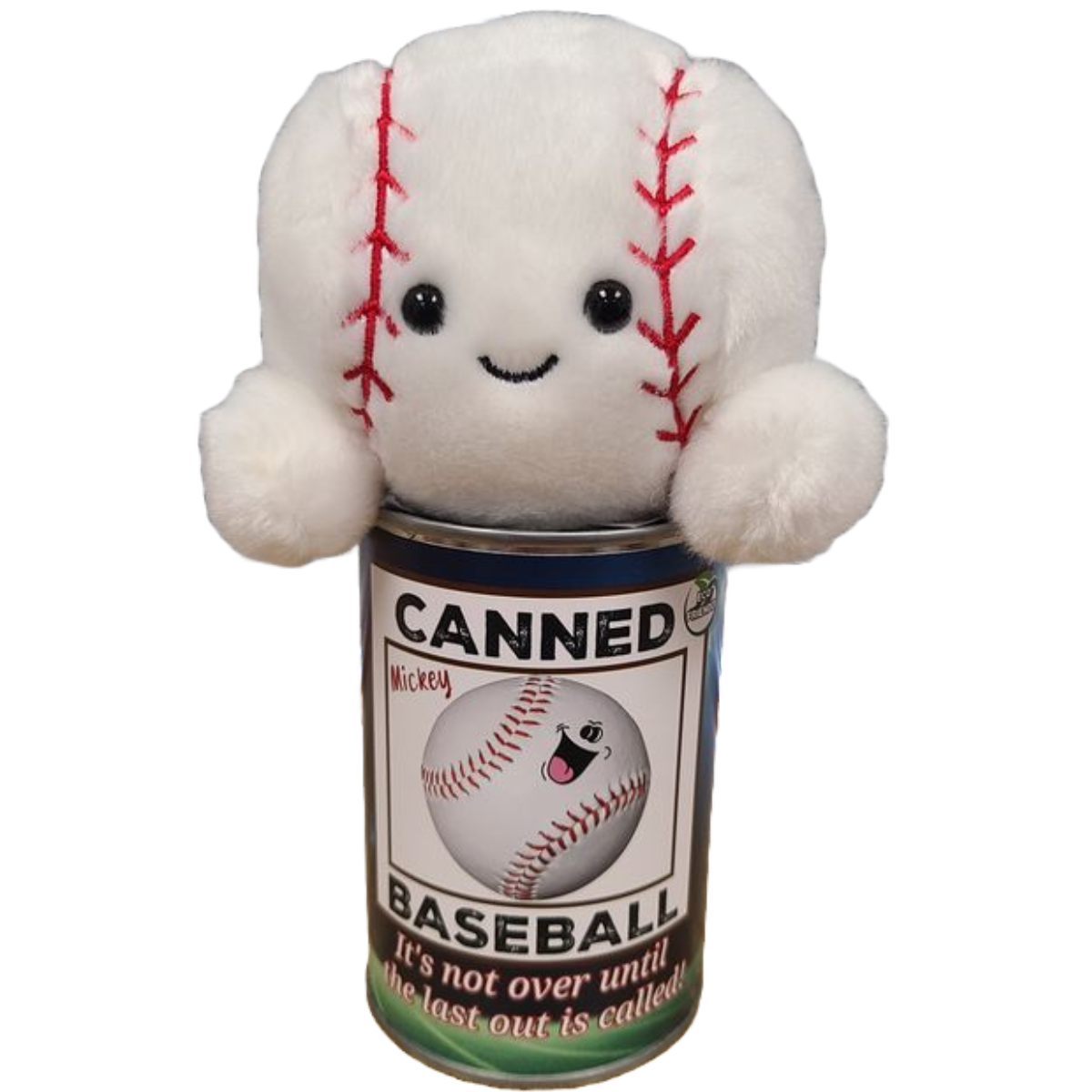 Canned Gifts - Mickey the Canned Baseball | Sports Plush in a Can w/Jokes