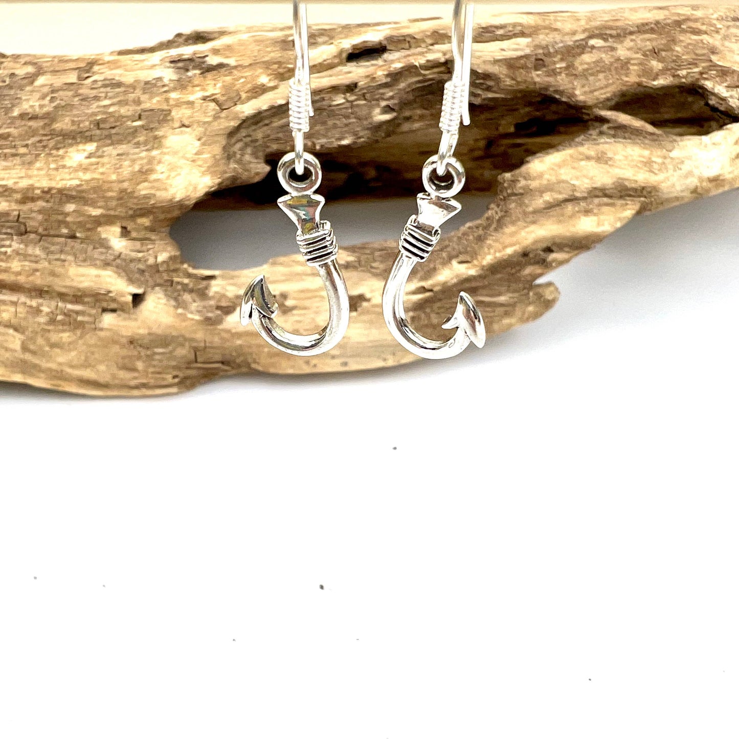 Jackie Gallagher Designs - Handmade Coastal Jewelry - Fish Hook Earrings