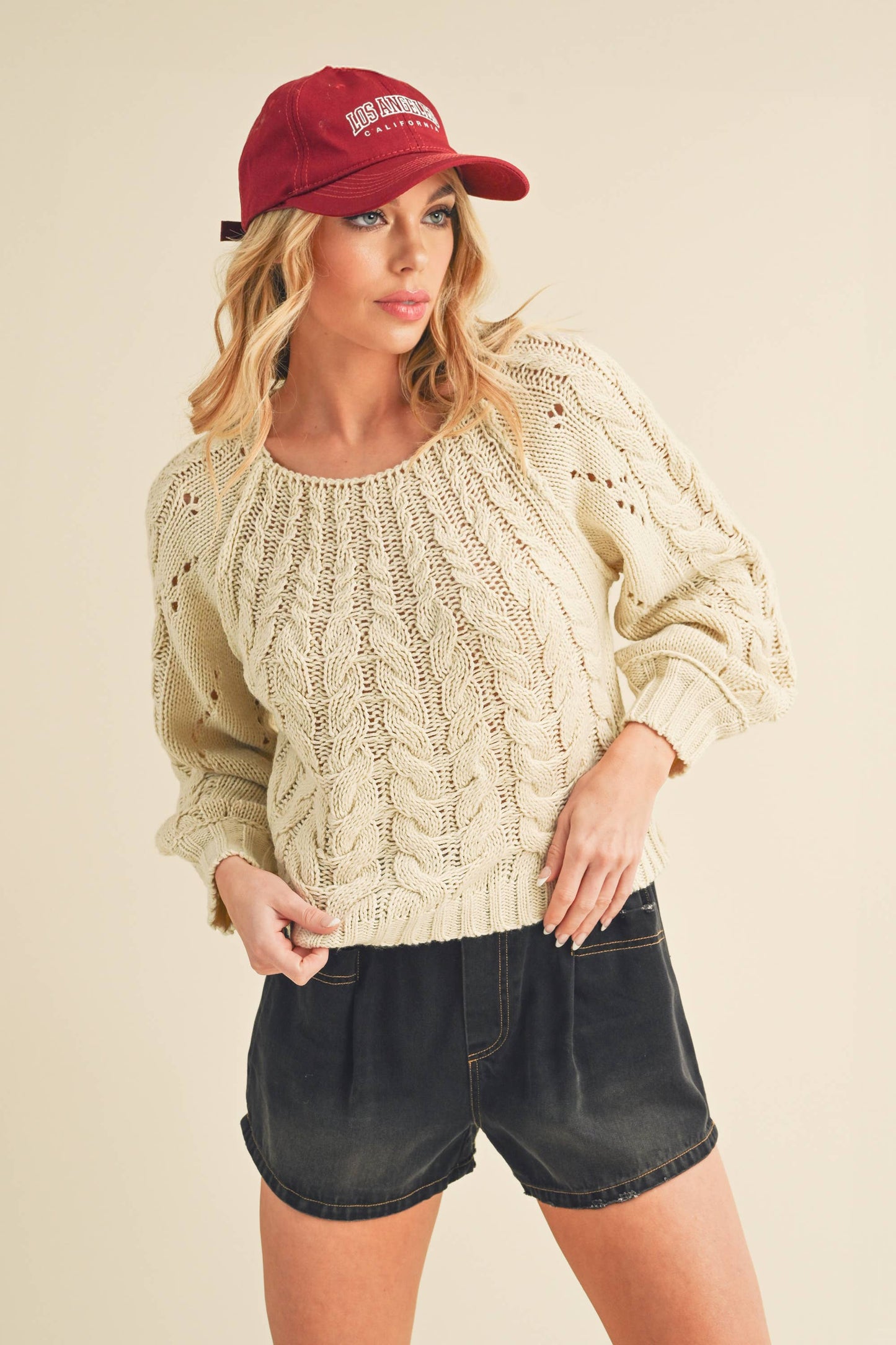 AEMI + CO - 3158DK Tally Sweater: M / Contemporary / Pink