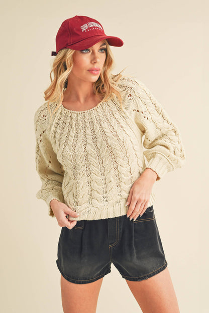 AEMI + CO - 3158DK Tally Sweater: S / Contemporary / Pink
