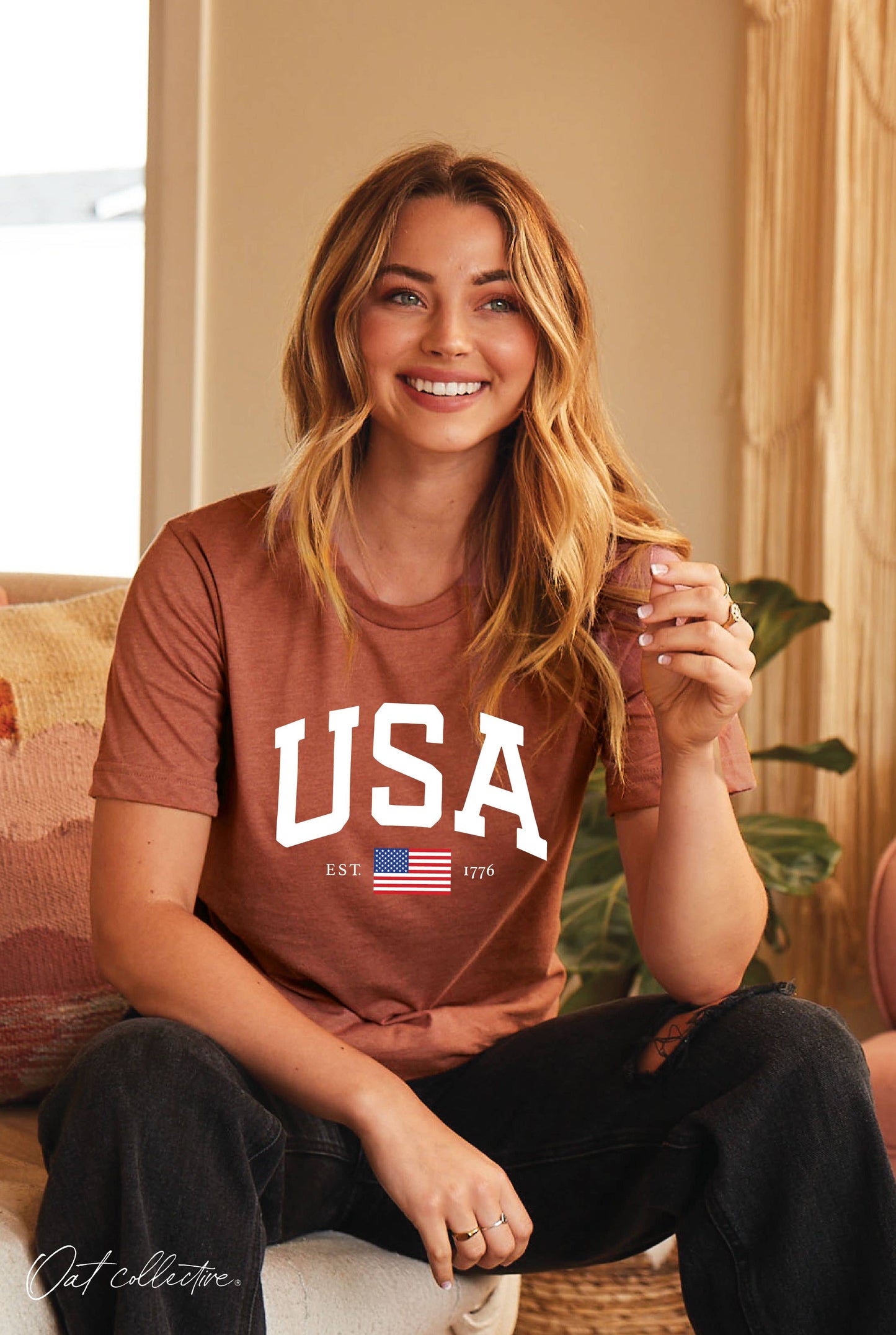 OAT COLLECTIVE - USA EST.1776 Graphic T-shirt