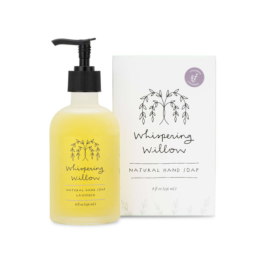 Whispering Willow - Lavender Hand Soap - 8oz Glass Bottle