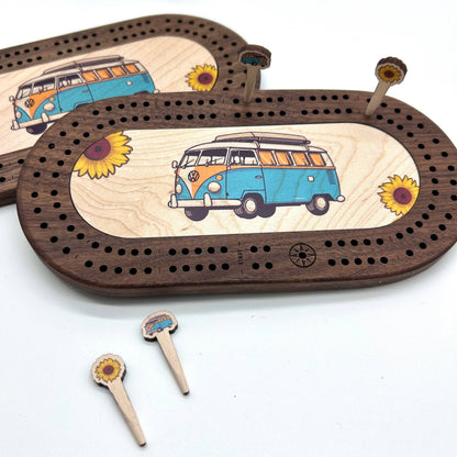 Cast & Carve - Deluxe Wildlife Mini Cribbage Board with Custom Pegs: We will enter text in customization box below / Lighthouse / Select Best Pegs For Us