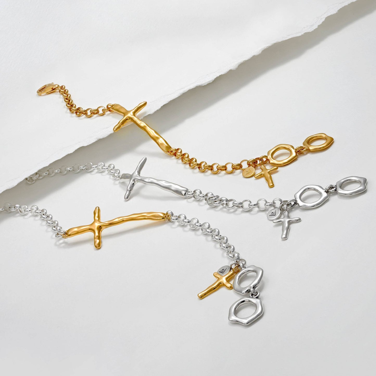 In Good Faith - Silpada Organic Cross Bracelet in Sterling Silver