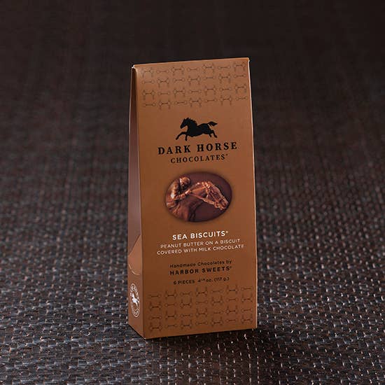 Harbor Sweets Chocolates - Milk Chocolate Peanut Butter Sea Biscuits Gable Box