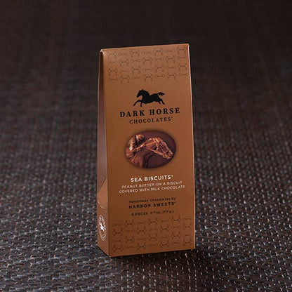 Harbor Sweets Chocolates - Milk Chocolate Peanut Butter Sea Biscuits Gable Box