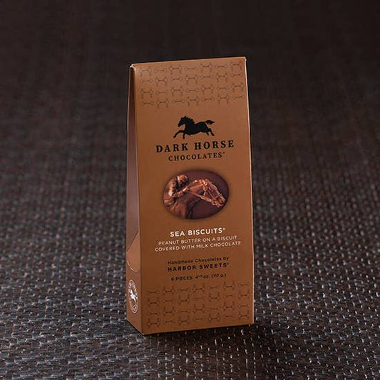 Harbor Sweets Chocolates - Milk Chocolate Peanut Butter Sea Biscuits Gable Box