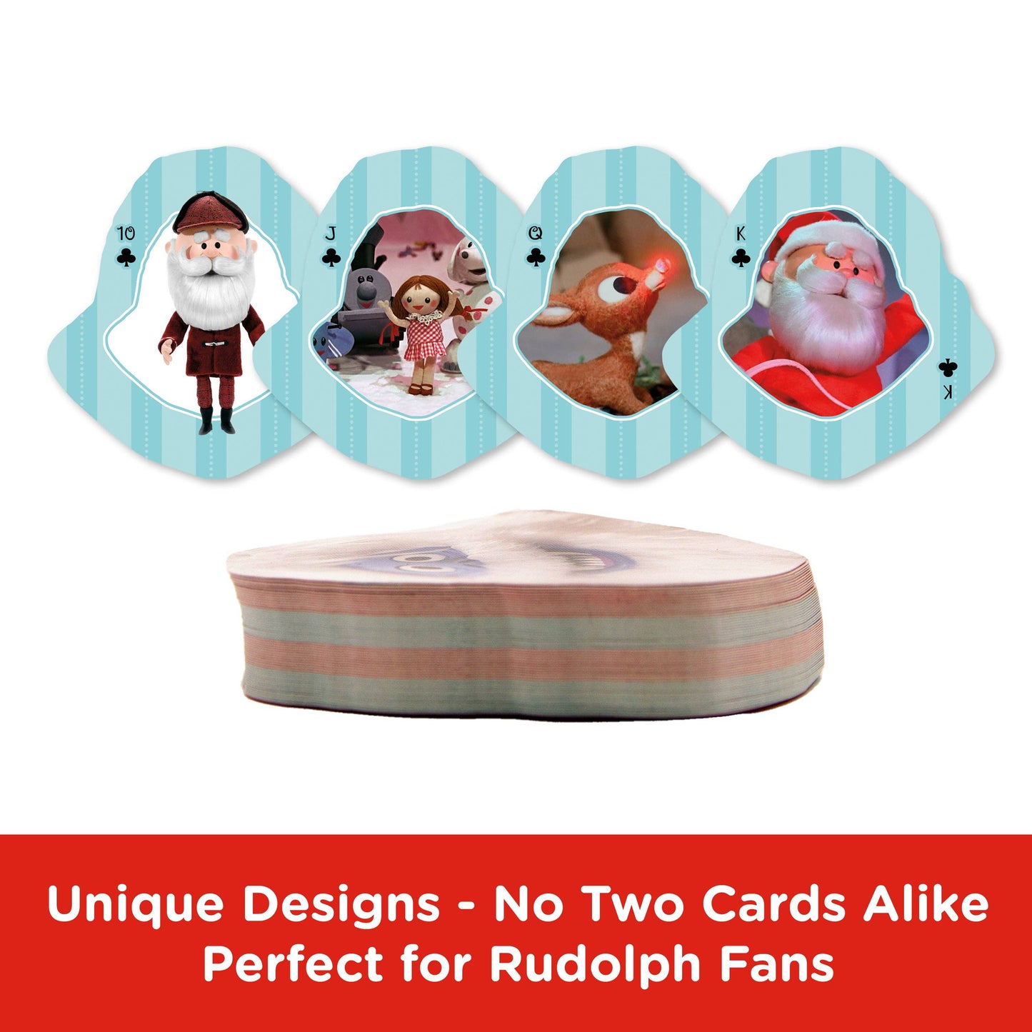 AQUARIUS, GAMAGO, ICUP, & ROCK SAWS by NMR Brands - Rudolph Shaped Playing Cards