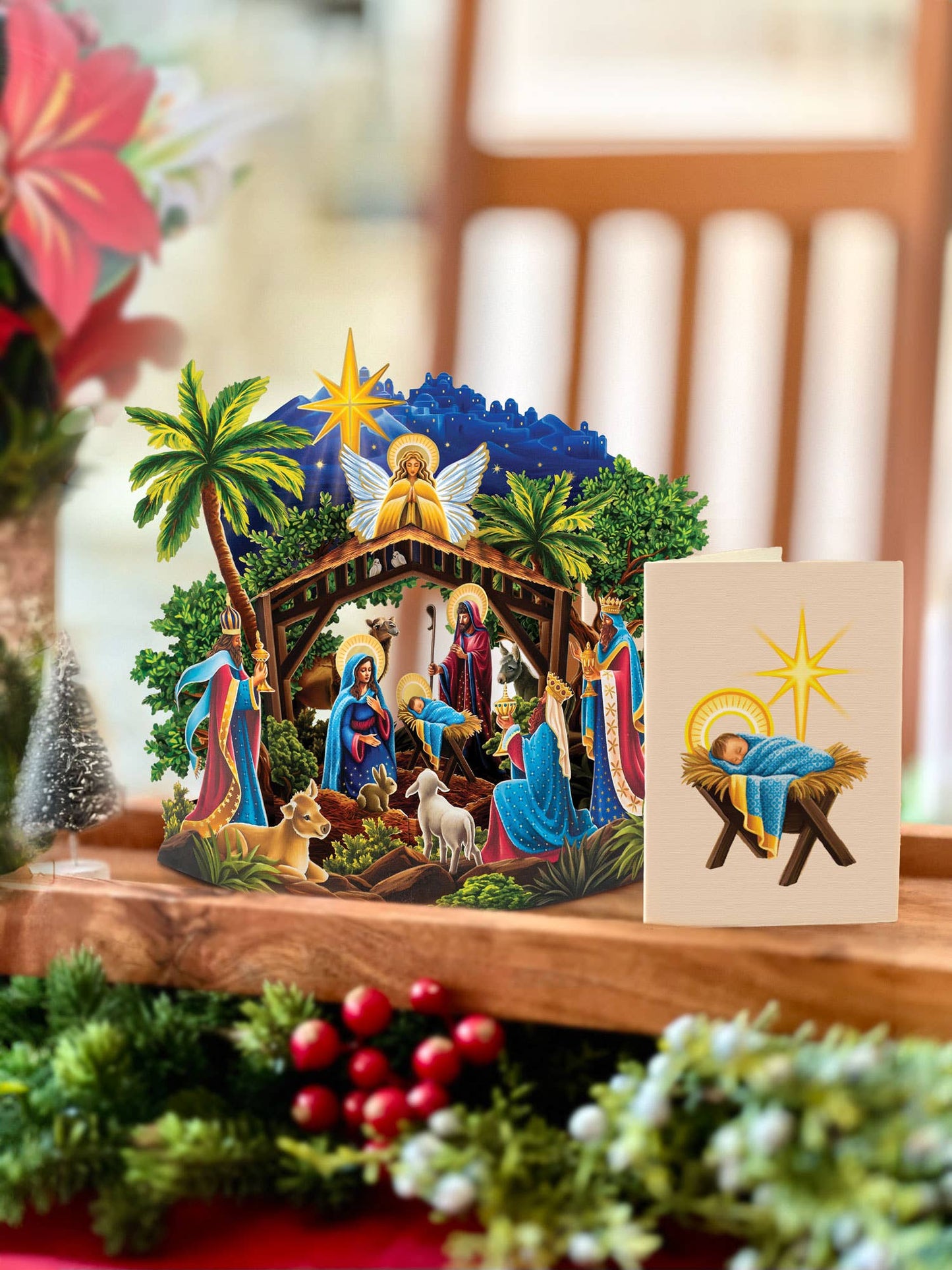 FreshCut Paper LLC - Mini Nativity (10 Mini Pop-up Greeting Cards)
