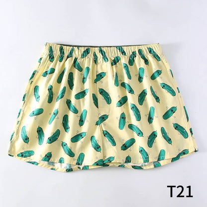 Rosa Clothing - Lobster & Pickles printed cotton casual boxer short