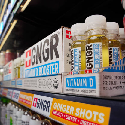 GNGR Labs - Vitamin D Booster Ginger Shot: Immunity Energy Mood Boost