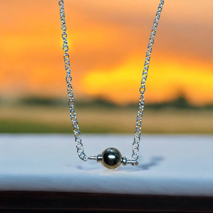 Jackie Gallagher Designs - Handmade Coastal Jewelry - Ball Anklet, Sterling silver 