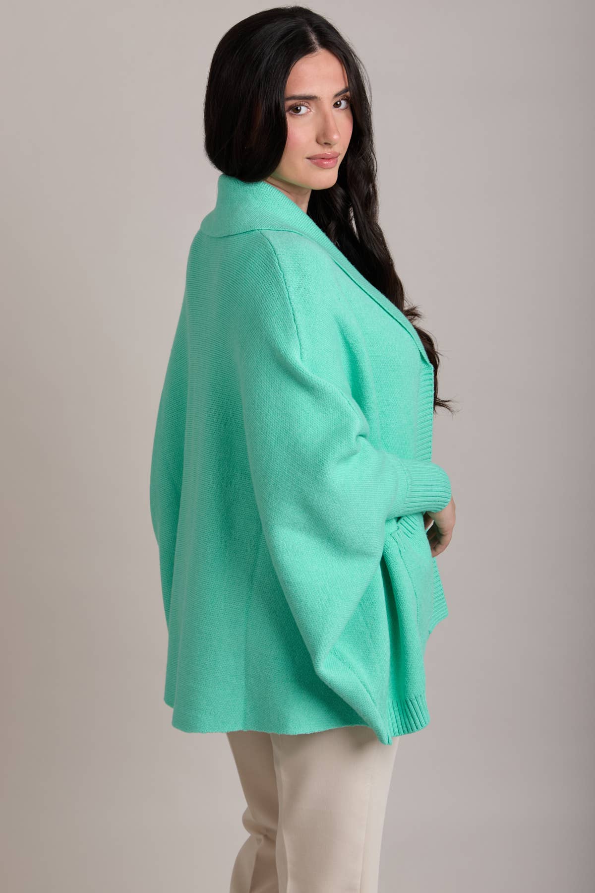 SAACHI - Open Front Oversize Cardigan