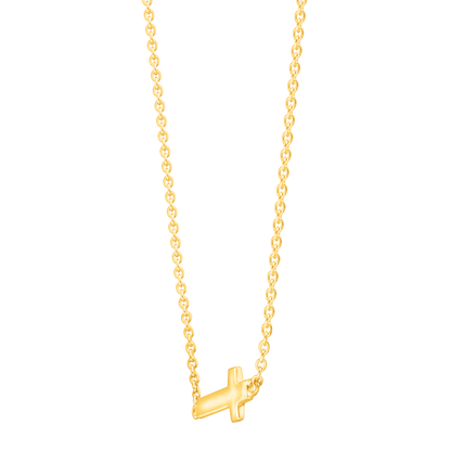 Silpada - Silpada 'Simplex Cross' Horizontal Cross Necklace in Sterlin: White