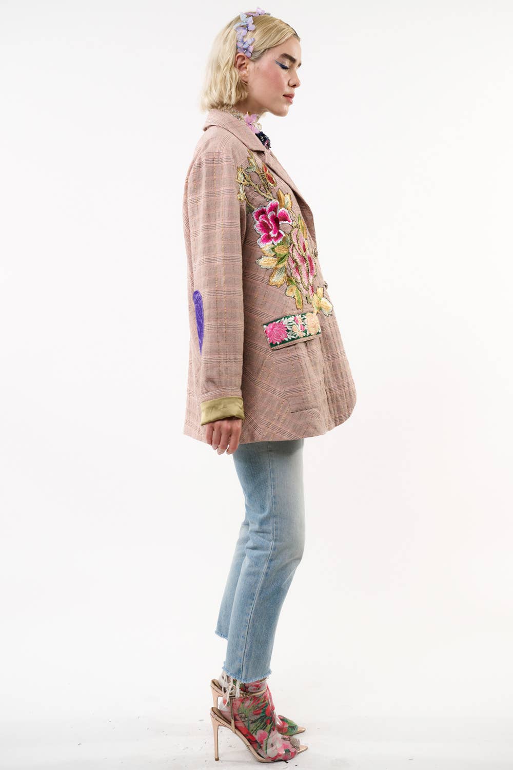 Aratta - Sudden Sensation Blazer: Pink Ash / XL