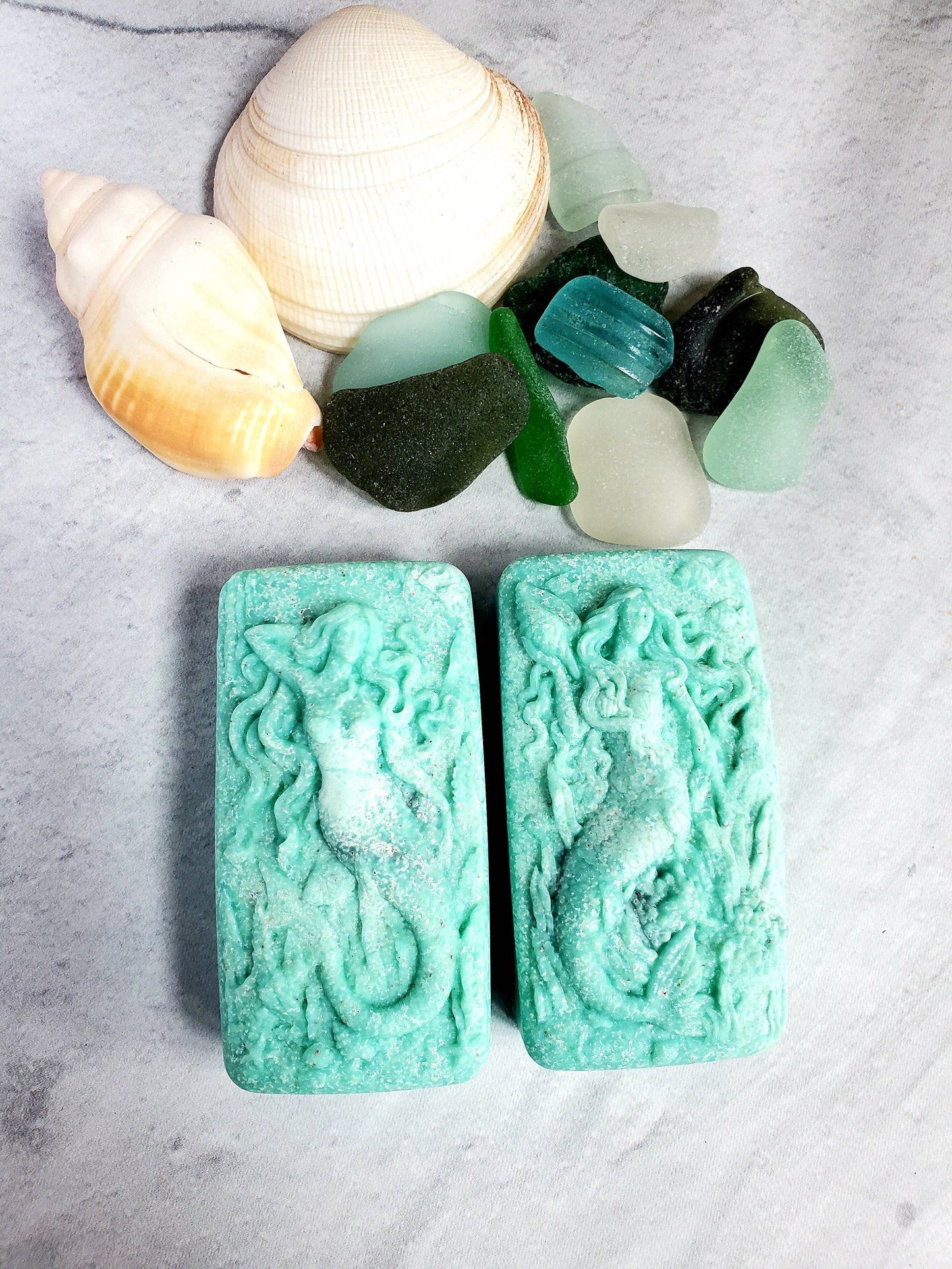 Fairyland Glade - Sea Salt and Sea Glass Sea Glass Salt Soap