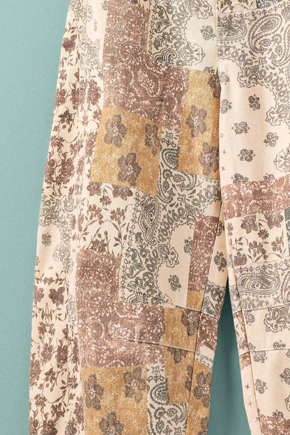 Urban Daizy - Boho Patchwork Wide Leg Pants