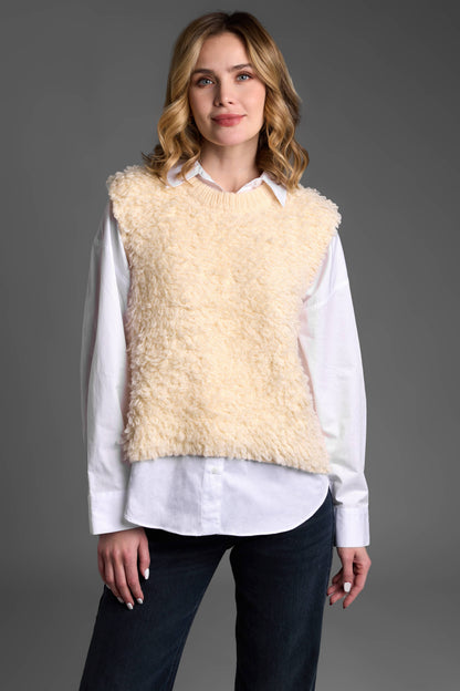 SAACHI - Cozy Sweater Tie Poncho