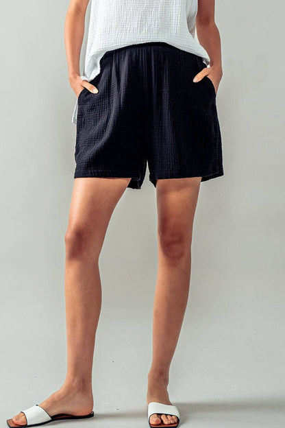 Urban Daizy - **BREATHELESS LOUNGE SHORTS: BLACK / S-2/M-2/L-2