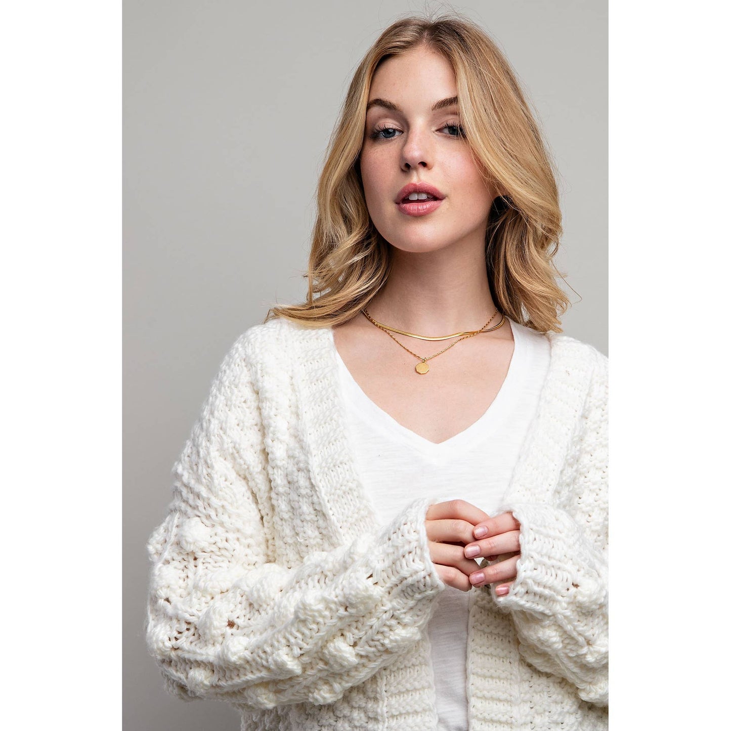 Sweet Generis - SWEET 3D FLOWER KNITTING CARDIGAN