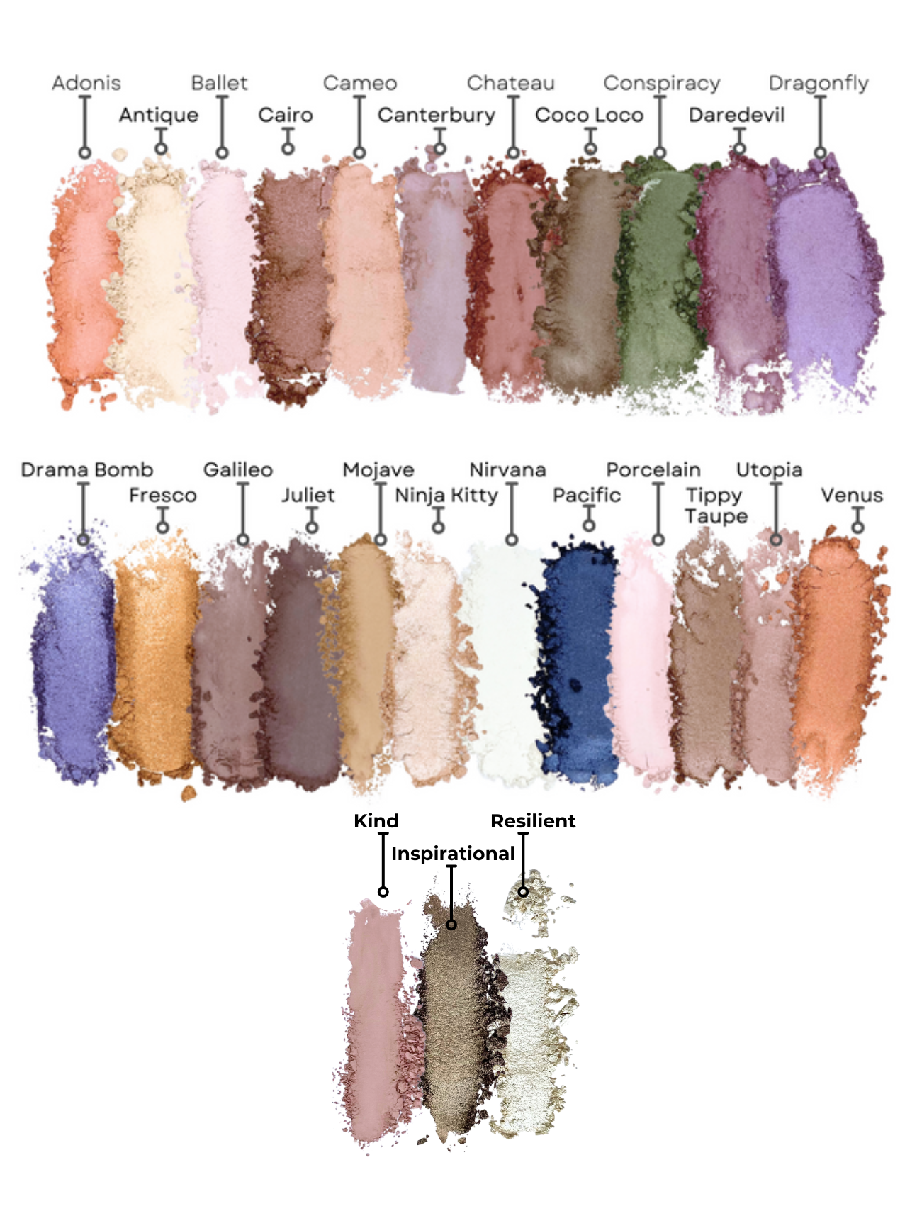 Honeybee Gardens Natural Cosmetics & Body Care - Pressed Eye Shadow Singles