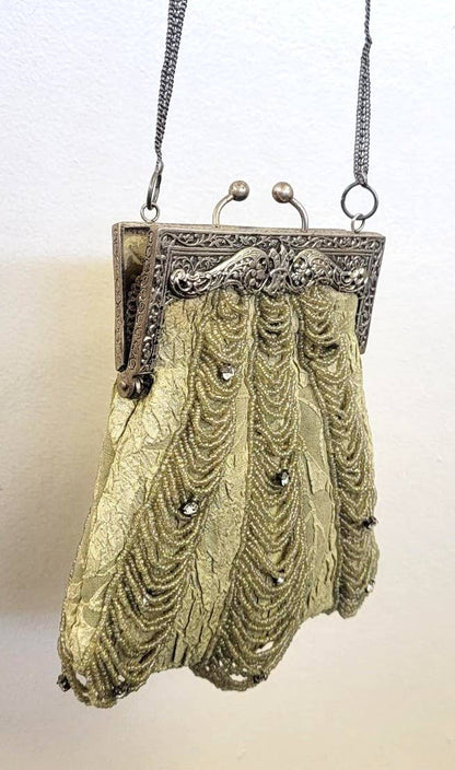 Ricki designs - VINTAGE FRAME BAG CLASSIC FRENCH DRAPE