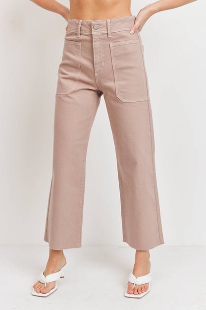 JUST BLACK DENIM - BP353J - CLAY - HR Utility Wide Leg