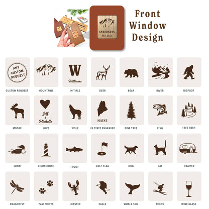 Cast & Carve - Travel Cribbage Board - Custom Design with Unique Pegs: Check Customize Box Below to Share Details for your board / No Extra Engrave Inside Board