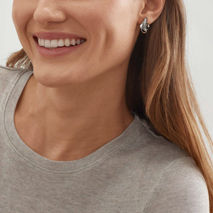 Silpada - Silpada 'Tied Up' Knotted Earrings in Sterling Sil: 1 1/16