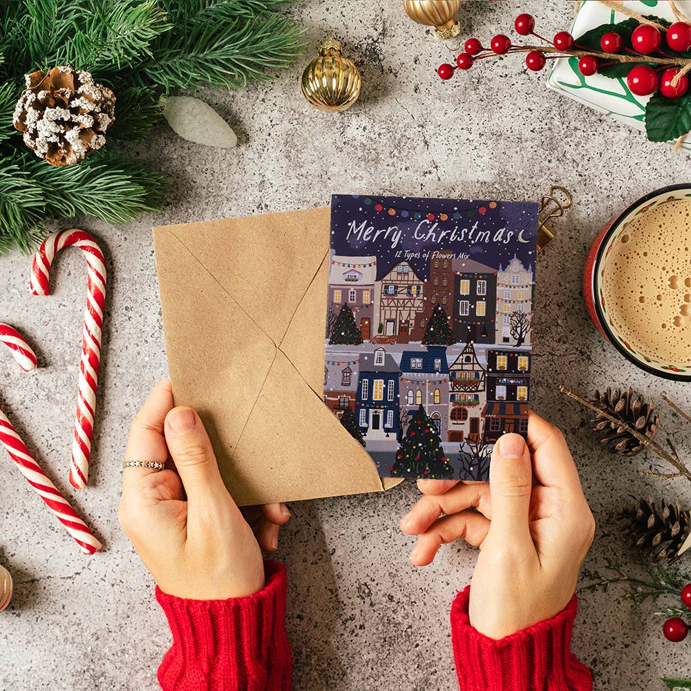 Bentley Seed Co. - Twas the Night Before Christmas Gift Tag Card - Seed Packets