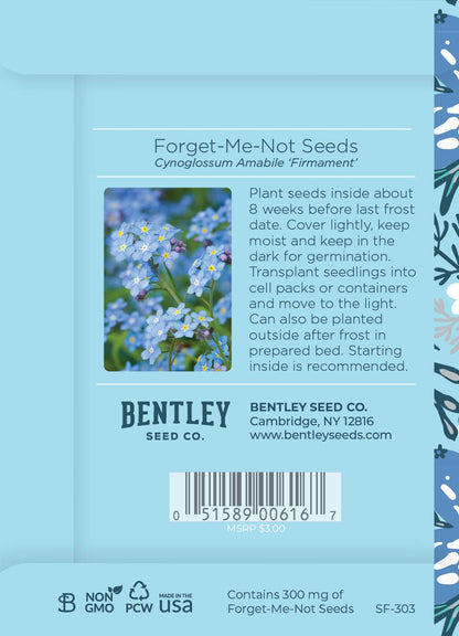 Bentley Seed Co. - Help Us Grow Forget Me Not - Forget Me Not Seed Packets