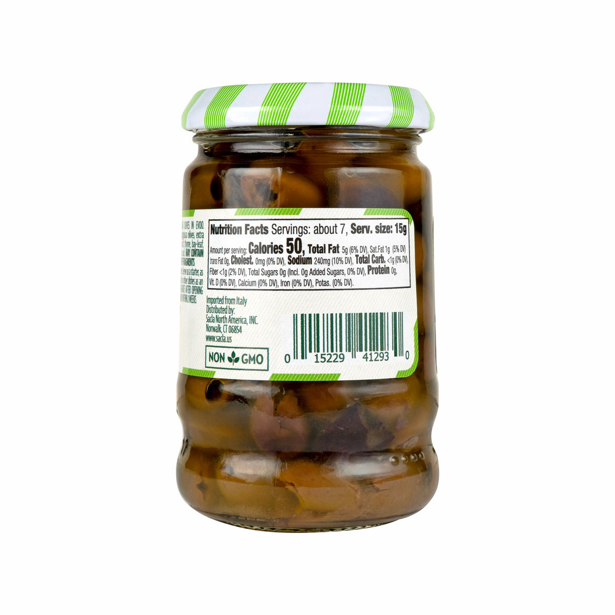 Sacla - Sacla Italy Pitted Taggiasca Olives in EVOO 6.35oz Imported