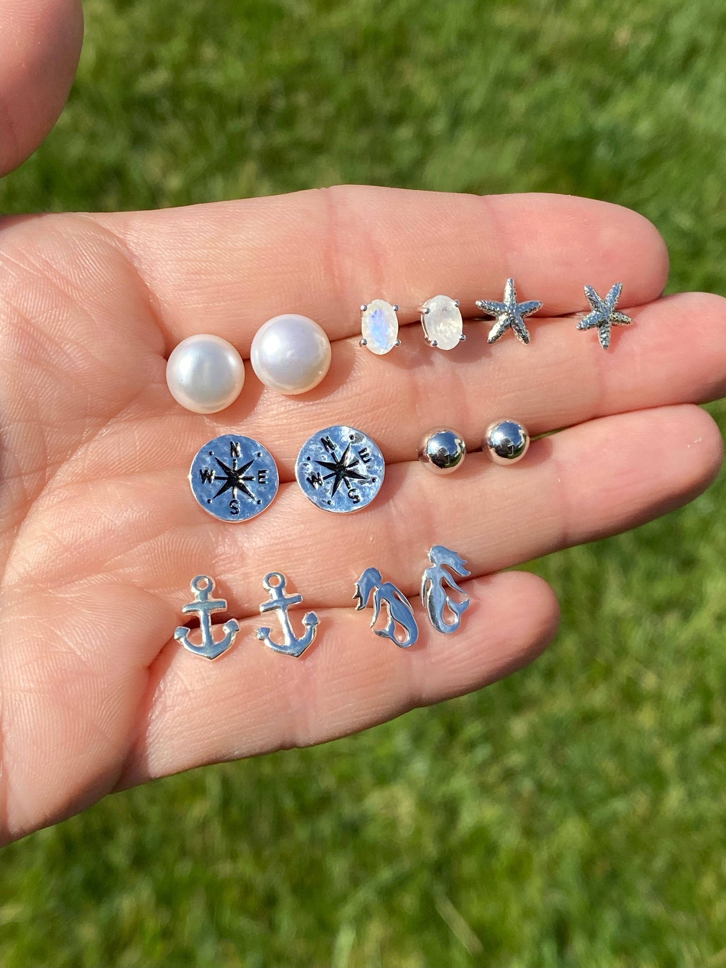 Nautically Northern - Sterling Silver Starfish Stud Earrings