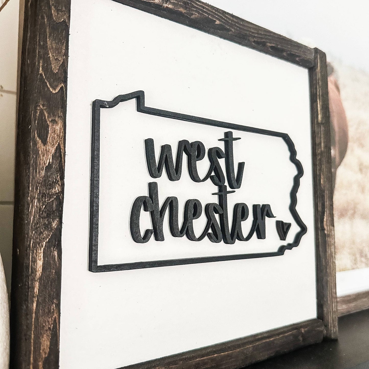 Dakota + Pine Design Co. - Personalized Home City, State Sign: Natural / 9x9