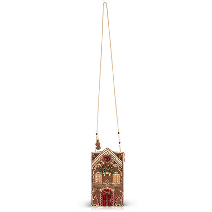 Mary Frances Accessories - Candy Cottage beaded gingerbread house crossbody bag