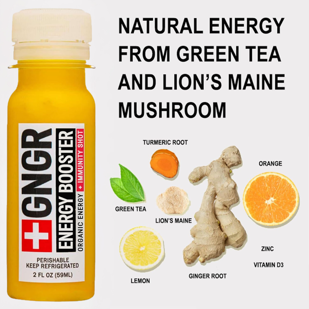 GNGR Labs - Energy Booster Shot: Nootropic Ginger & Turmeric Drink