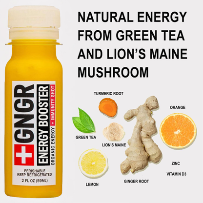 GNGR Labs - Energy Booster Shot: Nootropic Ginger & Turmeric Drink