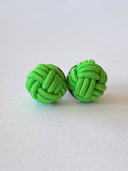 Patsy Kane | Nautical - Monkey Fist Earrings - Nylon: Port green