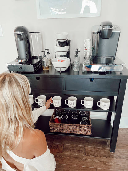 Gia Roma - Neutral Coffee Bar Decor, Ceramic Coffee Mugs With Quotes: F'n Sunshine