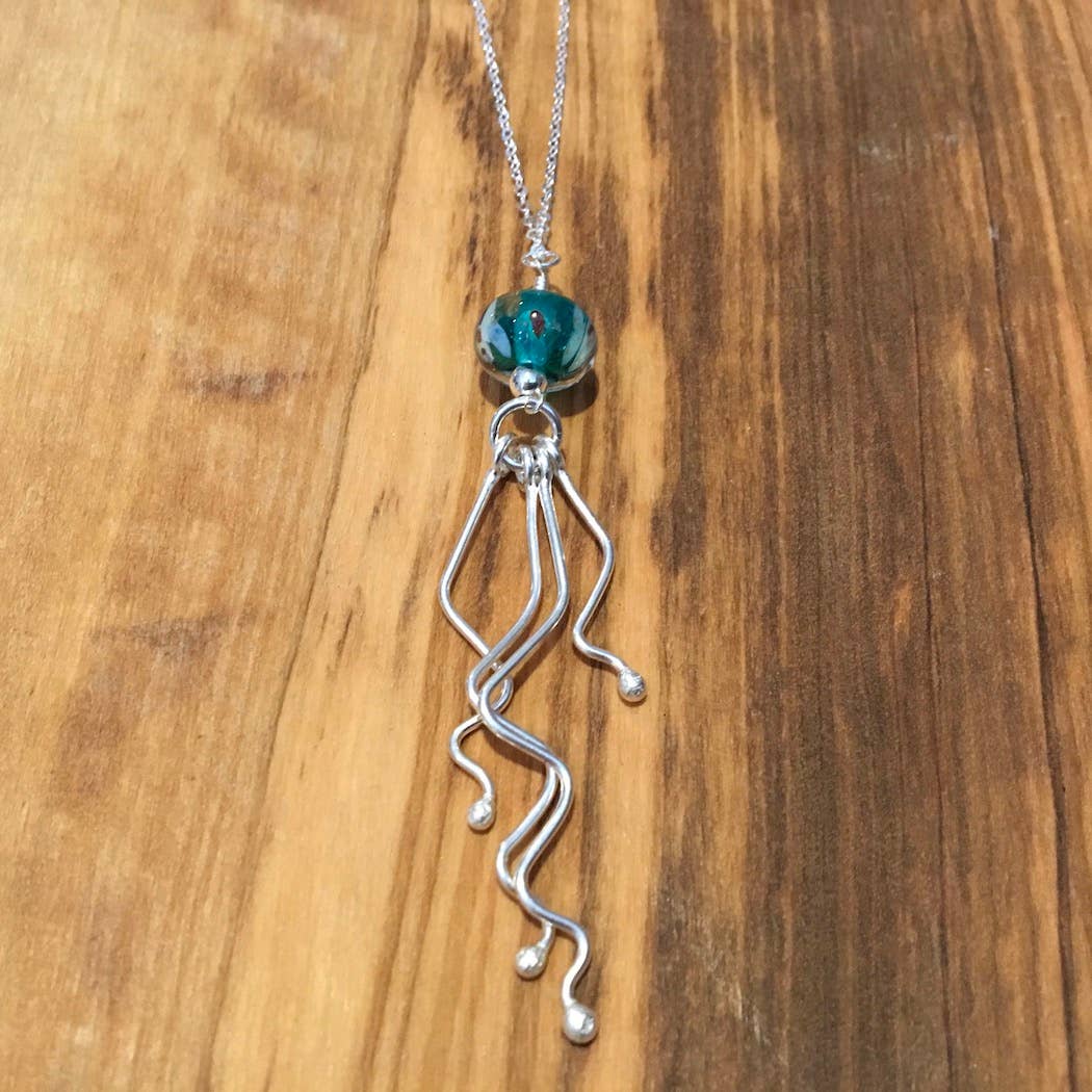 Jackie Gallagher Designs - Handmade Coastal Jewelry - Jellyfish Necklace: Mermaid
