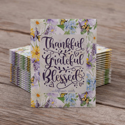 Bentley Seed Co. - Thankful Grateful Blessed - Wildflower Mix Seed Packets