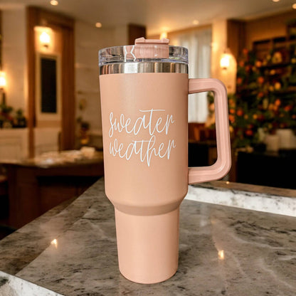 Gia Roma - Mom's Sippy Cup, Back to School Gift, 40 oz Pink Tumbler Lid: Mom's Sippy-Pink