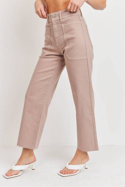JUST BLACK DENIM - BP353J - CLAY - HR Utility Wide Leg