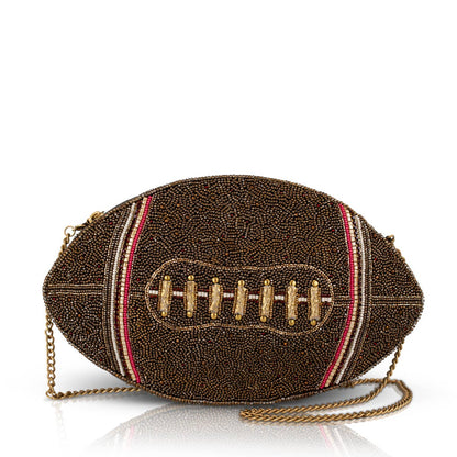 Mary Frances Accessories - Huddle Up beaded football crossbody bag